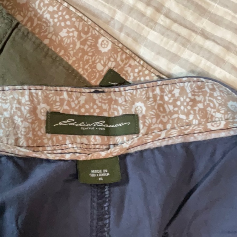Eddie Bauer 3 pair Cotton Shorts Size 16 - Picture 7 of 9